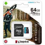 Карта памяти Kingston Canvas Go Plus MicroSDXC 64GB Class 10 (SDCG3/64GB) - фото 4