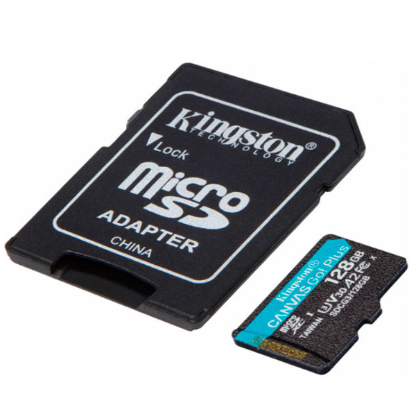 Kingston жад картасы Canvas Go Plus MicroSDXC 128GB Class 10 (SDCG3/128GB)