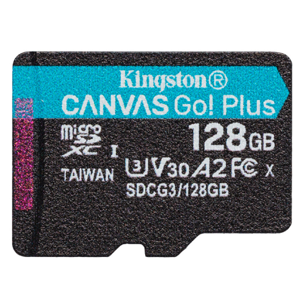 Kingston жад картасы Canvas Go Plus MicroSDXC 128GB Class 10 (SDCG3/128GB)