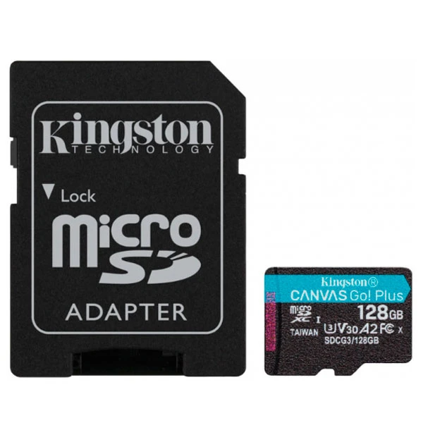 Карта памяти Kingston Canvas Go Plus MicroSDXC 128GB Class 10 (SDCG3/128GB) - фото 2