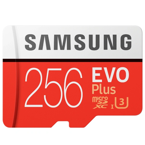 Карта памяти Samsung EVO Plus MicroSDXC 256GB Class 10 (MB-MC256HA/RU)