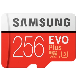 Карта памяти Samsung EVO Plus MicroSDXC 256GB Class 10 (MB-MC256HA/RU)