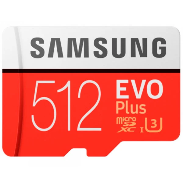Карта памяти Samsung EVO Plus MicroSDXC 512GB Class 10 (MB-MC512HA/RU)