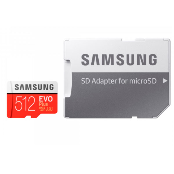 Карта памяти Samsung EVO Plus MicroSDXC 512GB Class 10 (MB-MC512HA/RU)