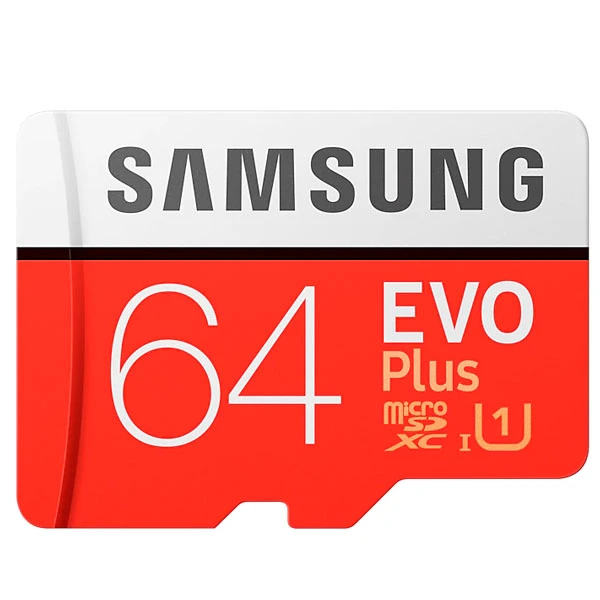 Карта памяти Samsung EVO Plus MicroSDXC 64GB Class 10 (MB-MC64HA/RU)