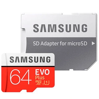 Карта памяти Samsung EVO Plus MicroSDXC 64GB Class 10 (MB-MC64HA/RU)
