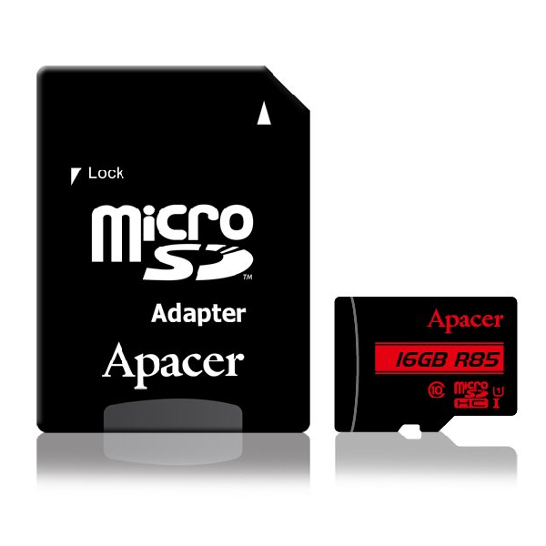 Карта памяти Apacer MicroSDHC 16GB (AP16GMCSH10U5-R)