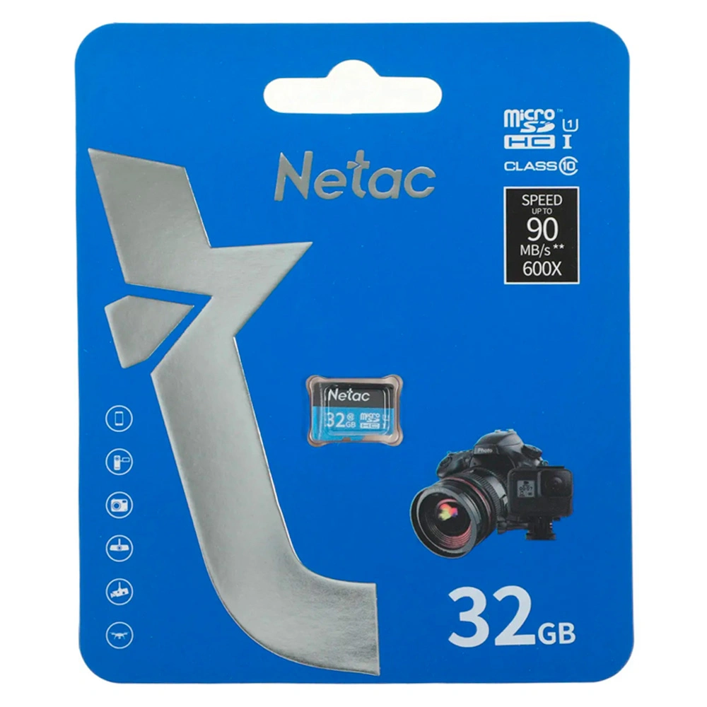 Карта памяти Netac 32GB MicroSDHC Class 10 U1 (P500STN-032G)