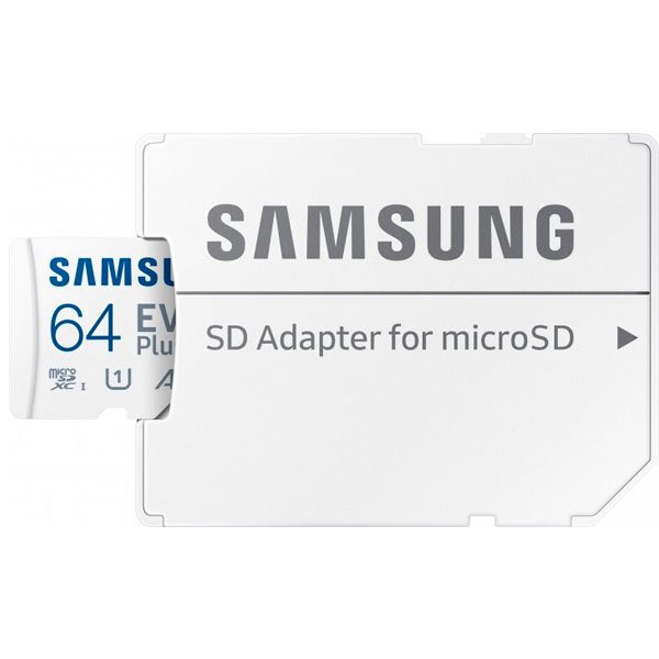 Карта памяти Samsung EVO Plus MicroSDXC 64GB Class 10 (MB-MC64KA/RU)