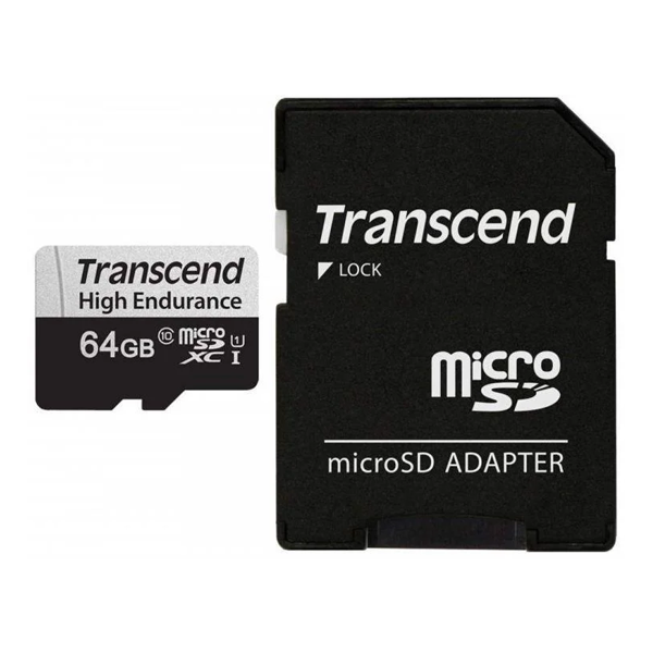 Карта памяти Transcend USD350V MircoSDXC 64GB