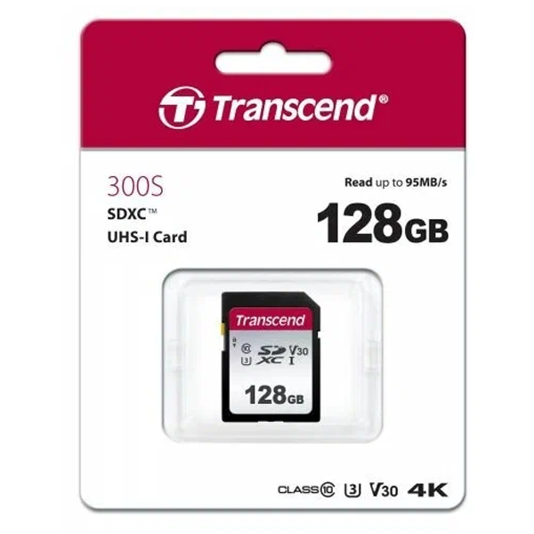 Карта памяти Transcend SDC300S 128GB SD - фото 2