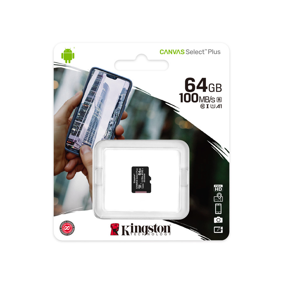 Карта памяти Kingston SDCS2/64GBSP Class 10 64GB, без адаптера 