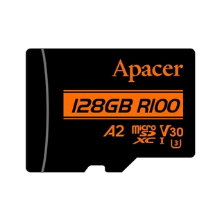 Карта памяти Apacer AP128GMCSX10U8-R 128GB с адаптером SD AP128GMCSX10U8-R