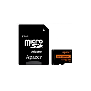 Карта памяти Apacer AP256GMCSX10U8-R 256GB с адаптером SD AP256GMCSX10U8-R