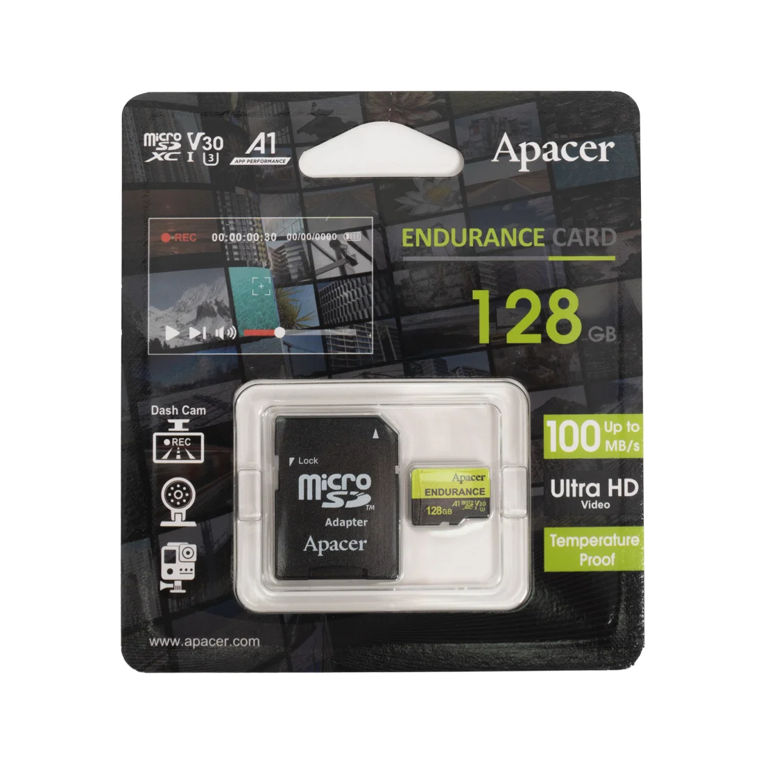 Карта памяти Apacer AP128GEDM1D05-R 128GB с адаптером SD AP128GEDM1D05-R - фото 2