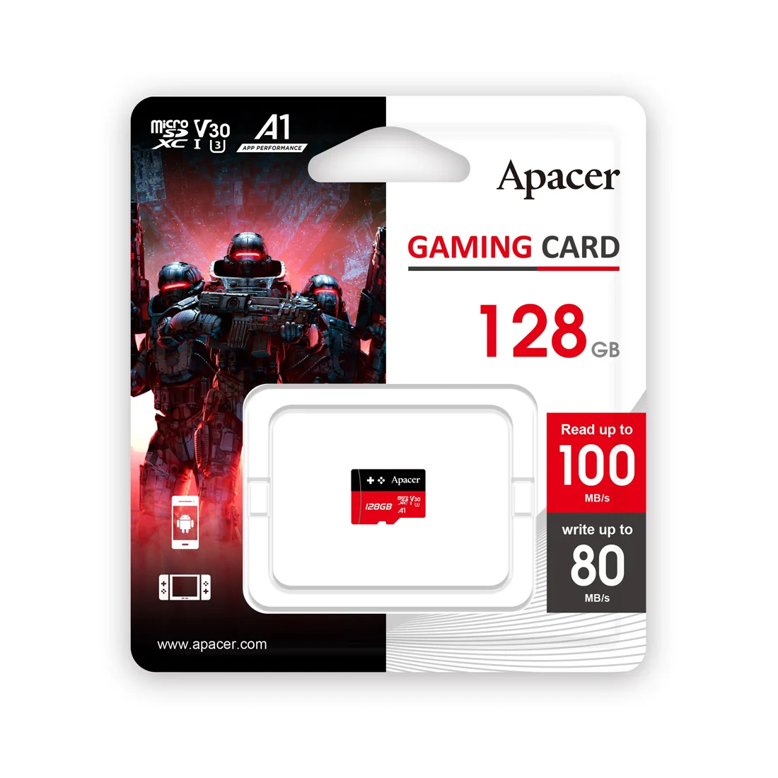 Карта памяти Apacer AP128GMCSX10U7-RAGC 128GB AP128GMCSX10U7-RAGC - фото 2