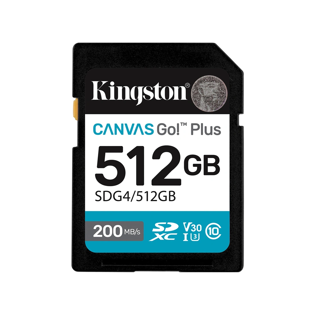 Карта памяти Kingston SDG4/512GB Canvas Go Plus Gen4 C10 UHS-I U3 V30 512GB SDG4/512GB