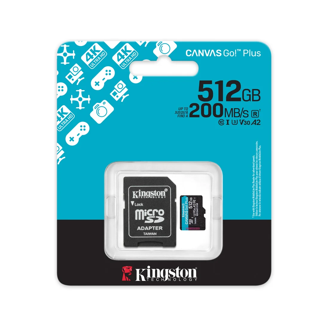 Карта памяти Kingston SDCG4/512GB Canvas Go Plus A2 U3 V30 512GB SDCG4/512GB - фото 6