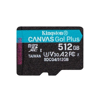 Карта памяти Kingston SDCG4/512GBSP Canvas Go Plus A2 U3 V30 512GB SDCG4/512GBSP