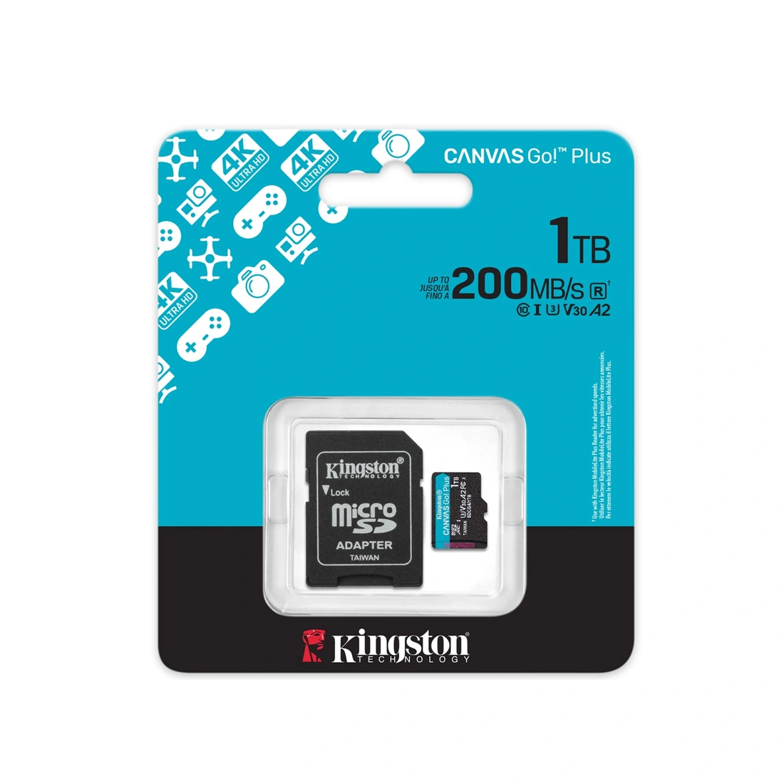 Карта памяти Kingston SDCG4/1TB Canvas Go Plus A2 U3 V30 1TB SDCG4/1TB - фото 2