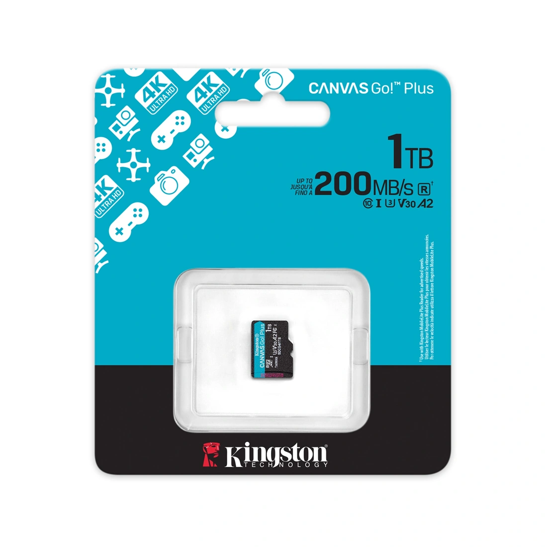 Карта памяти Kingston SDCG4/1TBSP Canvas Go Plus A2 U3 V30 1TB SDCG4/1TBSP - фото 4