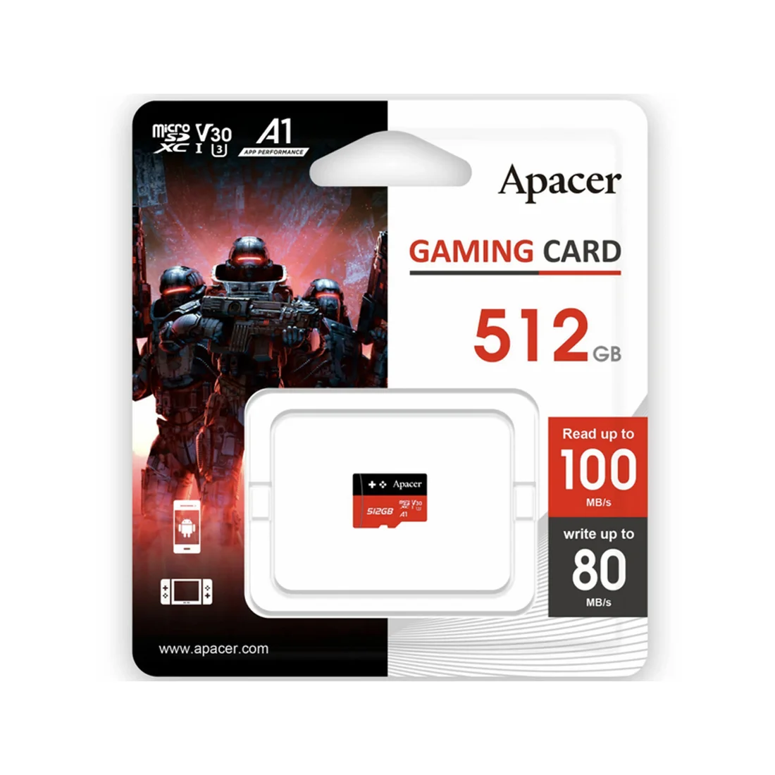 Карта памяти Apacer AP512GMCSX10U7-RAGC 512GB AP512GMCSX10U7-RAGC - фото 2