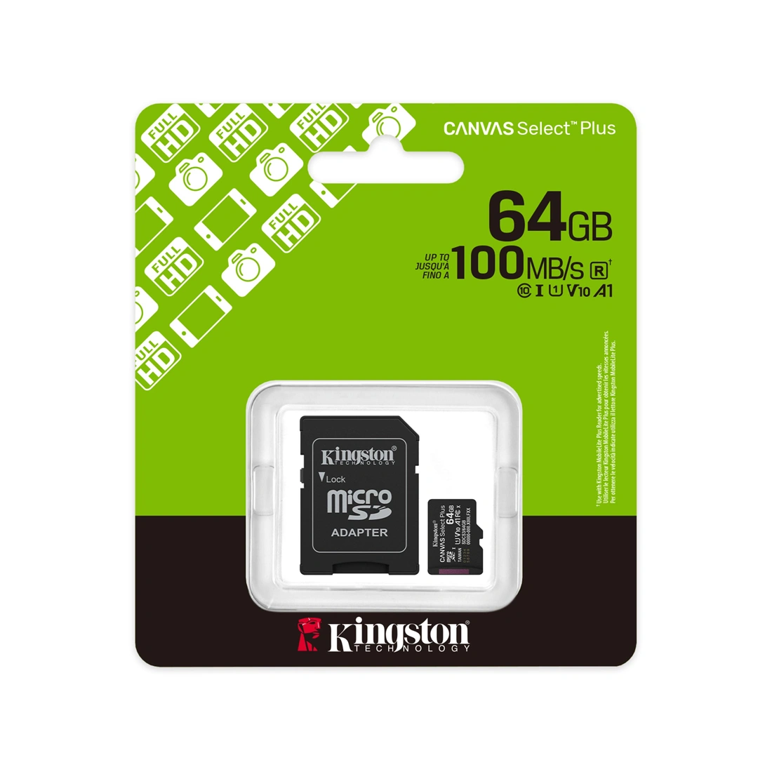 Карта памяти Kingston SDCS3/64GB Canvas Select Plus A1 U1 V10 64GB SDCS3/64GB - фото 5