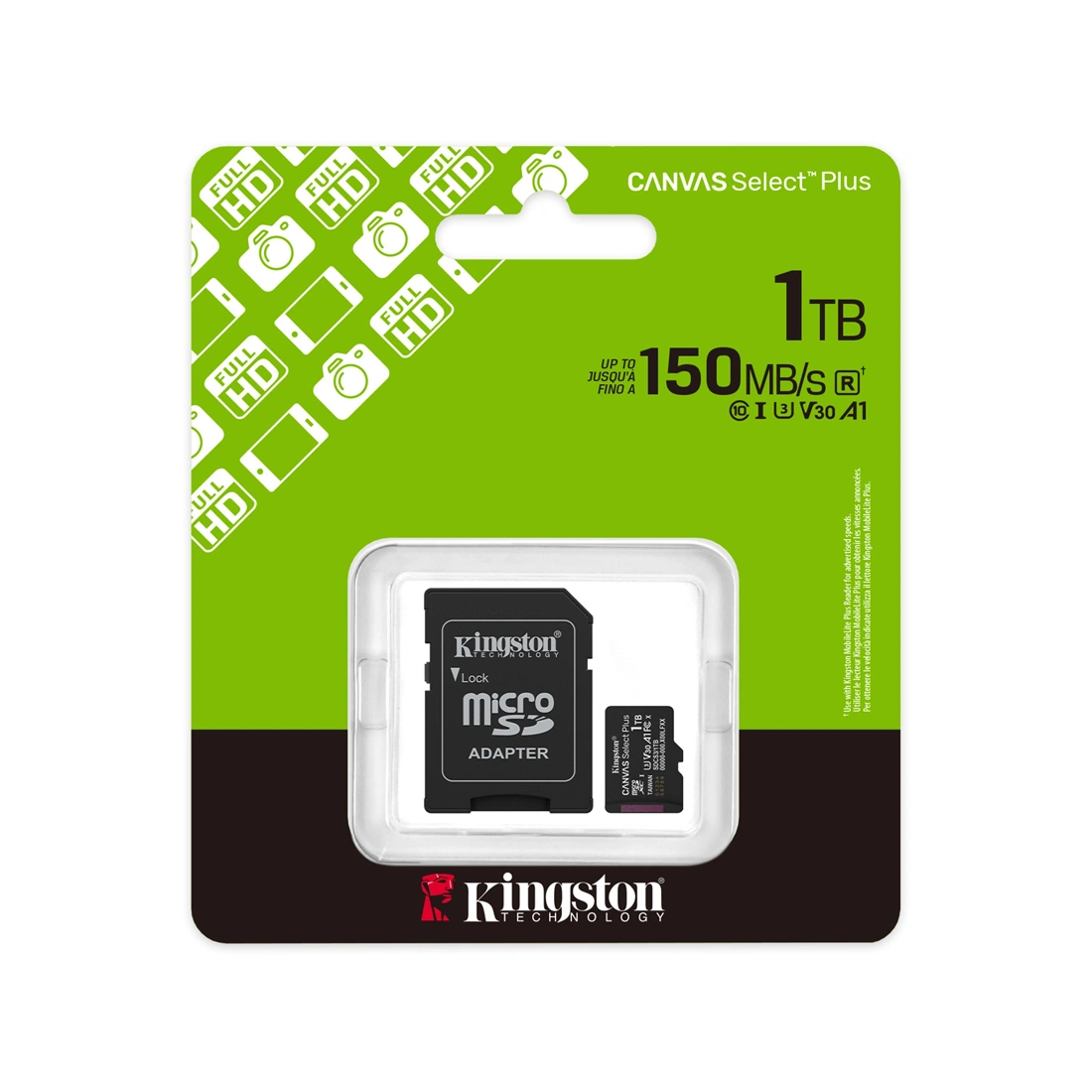 Карта памяти Kingston SDCS3/1TB Canvas Select Plus A1 U3 V30 1TB SDCS3/1TB - фото 3