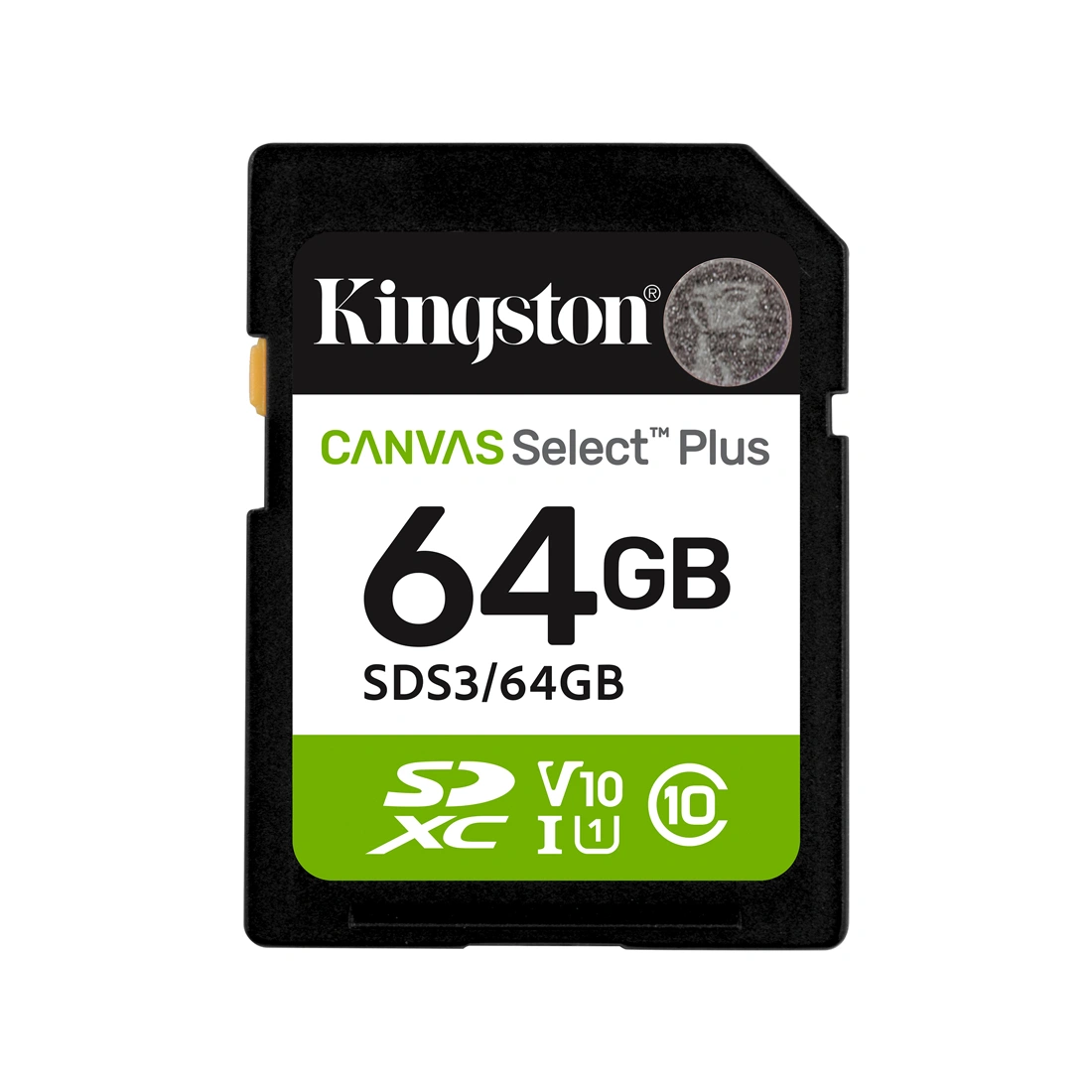 Карта памяти Kingston SDS3/64GB Canvas Select Plus C10 UHS-I U1 V10 64GB SDS3/64GB