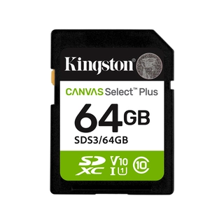 Карта памяти Kingston SDS3/64GB Canvas Select Plus C10 UHS-I U1 V10 64GB SDS3/64GB