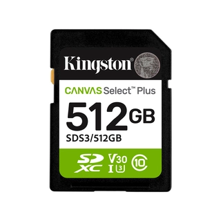 Карта памяти Kingston SDS3/512GB Canvas Select Plus C10 UHS-I U3 V30 512GB SDS3/512GB