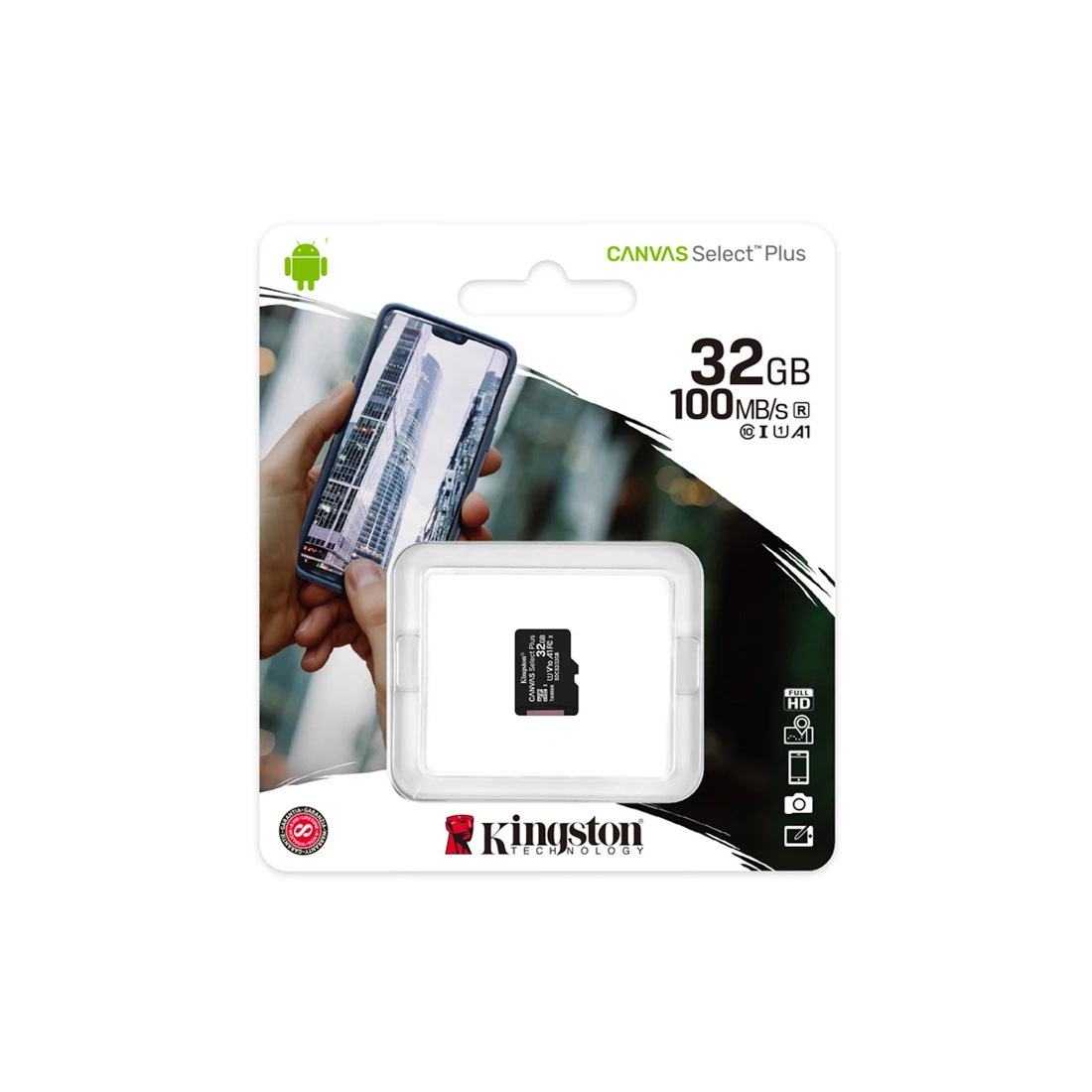 Карта памяти Kingston SDCS2/32GBSP Class 10 32GB, без адаптера SDCS2/32GBSP