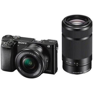 Системный фотоаппарат Sony ILCE-6000 Kit 16-50 + 55-210 Black
