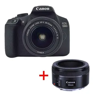 Цифровая фотокамера Canon EOS 1300D 18-55 + 50 1,8 STM