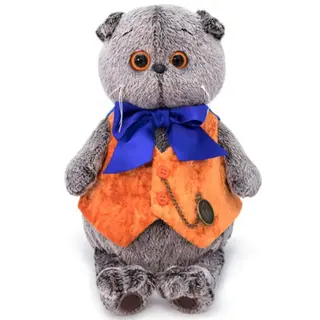 Мягкая игрушка Basik Басик в жилете с часами