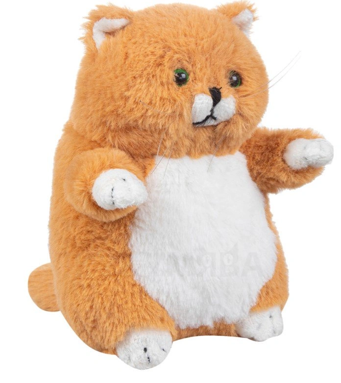 Мягкая игрушка Lapkin толстый кот рыжий 16см 