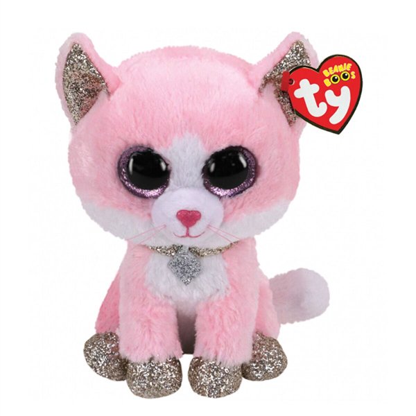 Мягкая игрушка TY Beanie Boo's Кошка Фиона  25см  Мягкая игрушка TY Beanie Boo's Кошка Фиона  25см