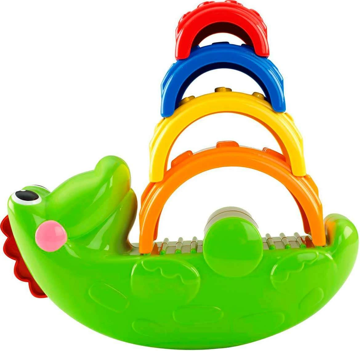Игрушка для малышей Fisher-Price Пирамидка "Веселый крокодил" CDC48 - фото 2