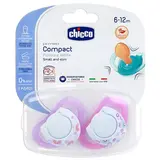 Пустышка латекс Chicco Physio Compact 6м+ (2 шт) розовая - фото 2