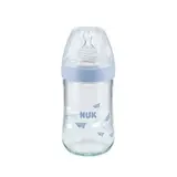 Бутылка Nuk Nature Sense 240 мл соска сил 2 р М стекло - фото 3