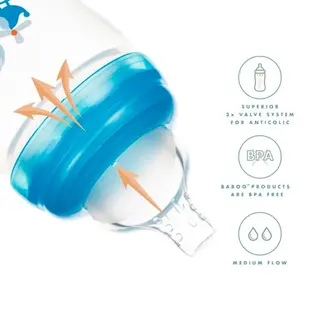 Бутылочка Baboo Transpor Силикон 230 мл 3м+