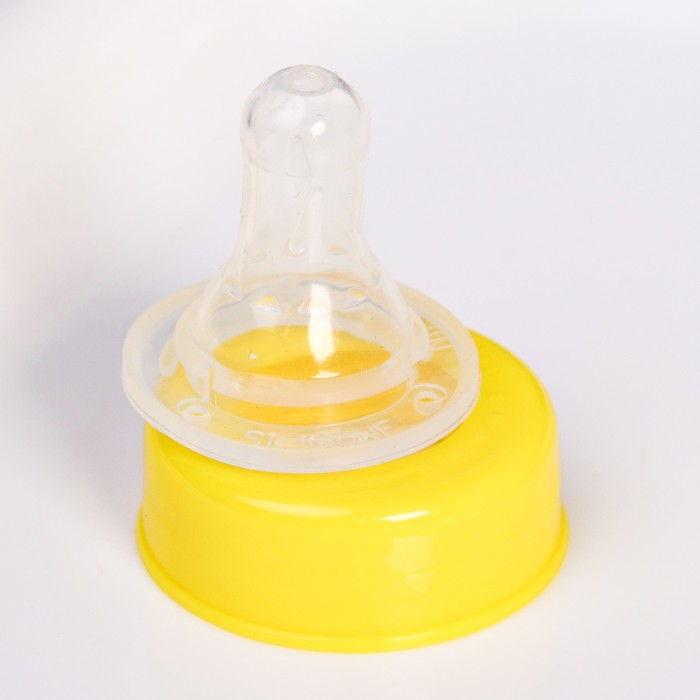 Подарочный детский набор «Весёлый паровозик»: бутылочка для кормления 150 мл + нагрудник детский непромокаемый из махры 