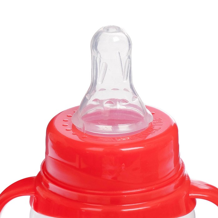 Подарочный детский набор «Царевич»: бутылочки для кормления 150 и 250 мл, прямые, от 0 мес., цвет красный 