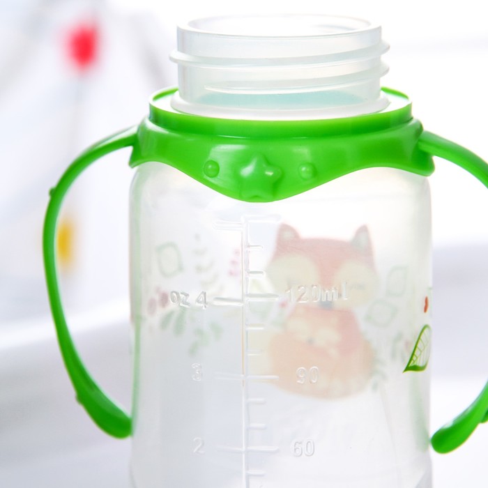 Подарочный детский набор «Лисичка Соня»: бутылочка для кормления 150 мл + нагрудник детский непромокаемый из махры 