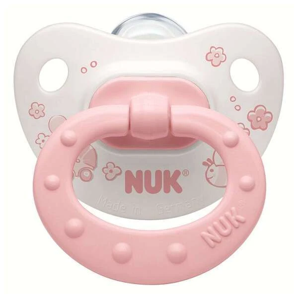 Пустышка Nuk 0-6 м сил Baby Rose Classik
