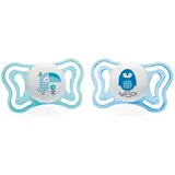 Пустышка силиконовая Chicco Physio Light 2м+  2 шт Boy - фото 3