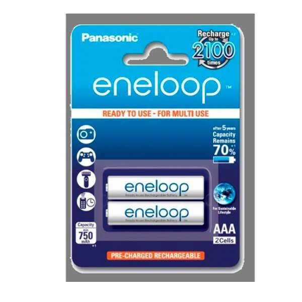 Аккумулятор Panasonic Eneloop BK-4MCCE/2BE 750 mAh/2BP тип AAA