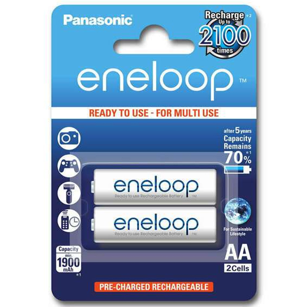 Аккумулятор Panasonic Eneloop AA 1900 mAh2B (BK-3MCCE/2BE)