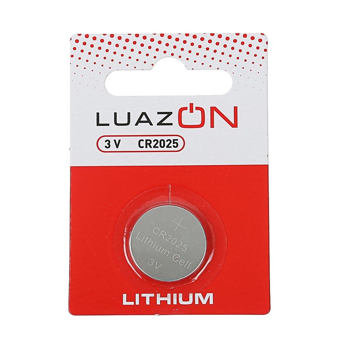 LuazON, CR2025, 3V литий батарейкасы, блистер, 1 дана 