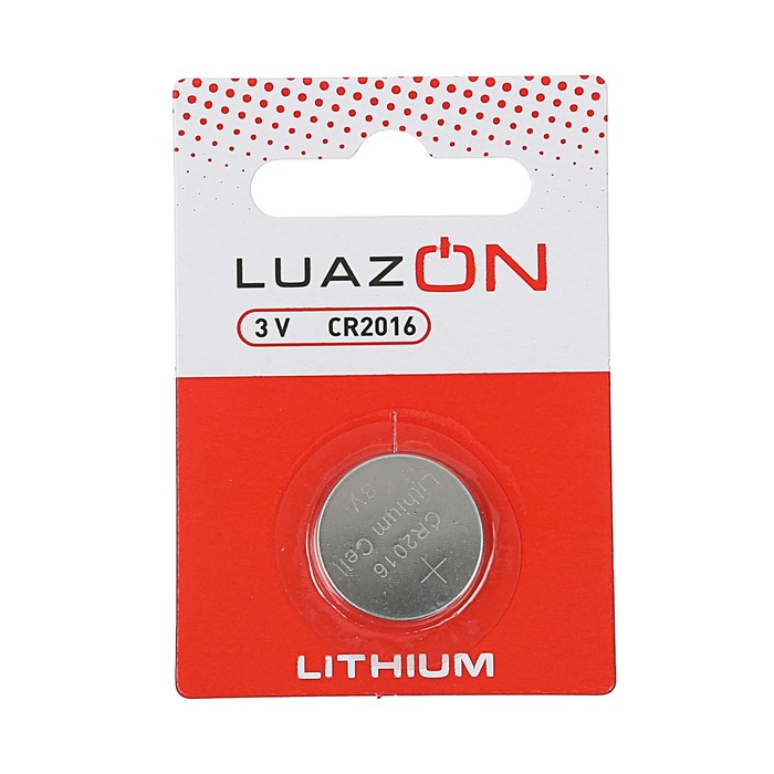 LuazON, CR2016, 3V литий батарейкасы, блистер, 1 дана 